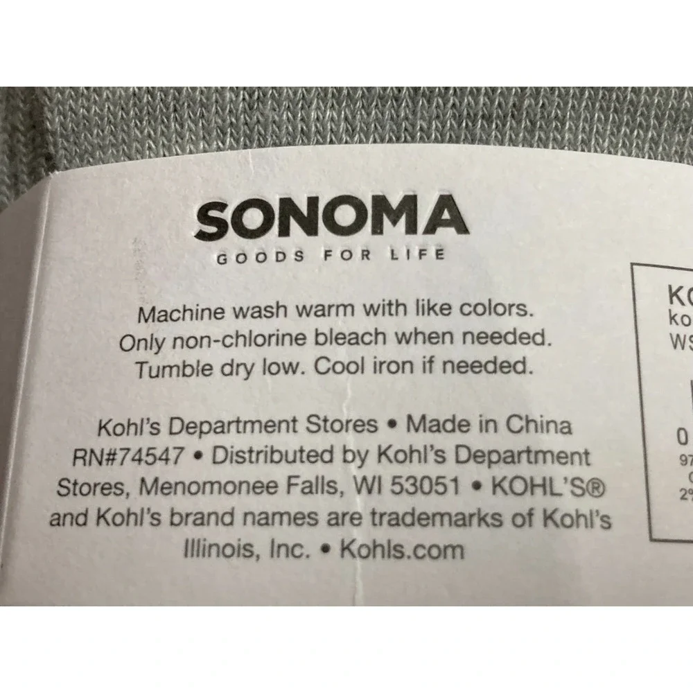 Sonoma The Everyday No Show 10 pack Gray NWT Sock Size‎ 9-11 Women